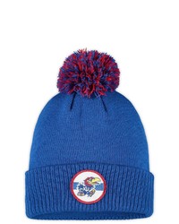adidas Royal Kansas Jayhawks Sideline Coaches Cuffed Knit Hat With Pom At Nordstrom