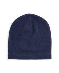 Nordstrom Wool Cashmere Beanie In Blue Depths At