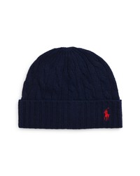 ZZDNU POLO Zzndu Polo Classic Cable Beanie In Newport Navy At Nordstrom