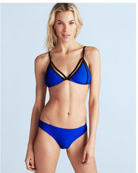 Express Adjustable Color Block Triangle Bikini Swim Top