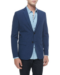Theory Andrew Two Button Sport Coat Blue