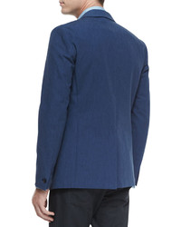 Theory Andrew Two Button Sport Coat Blue