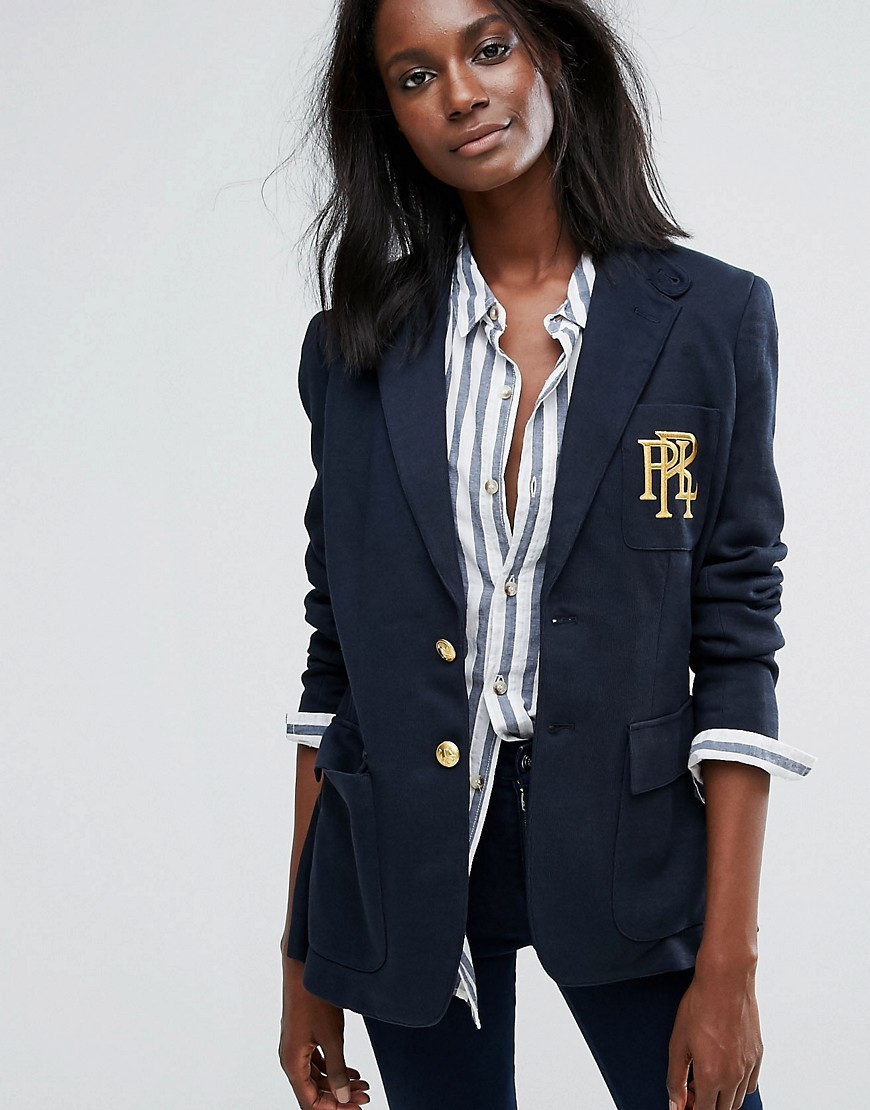 Polo Ralph Lauren Blazer With Logo Crest, $56 | Asos | Lookastic