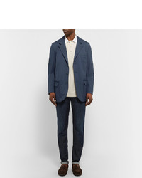 Loro Piana Blue Voyager Storm System Shell Blazer