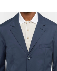 Loro Piana Blue Voyager Storm System Shell Blazer