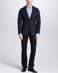 Burberry Brit Two Button Sport Coat Navy