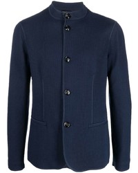 Giorgio Armani Buttoned Up Collarless Jacket