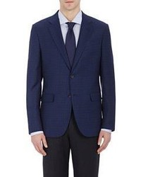 Barneys New York Checked Two Button Sportcoat Blue Size 38 R