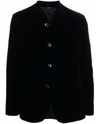 Giorgio Armani Collarless Button Up Jacket