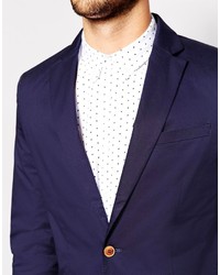Selected Cotton Blazer In Slim Fit