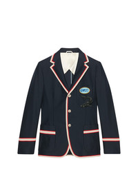 Gucci Cotton Jacket With Pool Patch