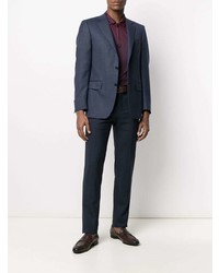 Canali Finely Textured Single Breasted Blazer