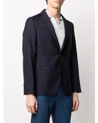 Officine Generale Fitted Single Breasted Blazer
