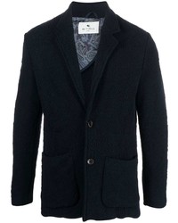 Etro Fitted Single Breasted Button Blazer