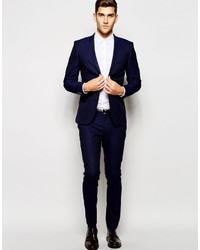 Selected Homme Textured Tuxedo Jacket In Skinny Fit