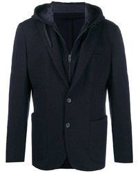 Fay Hoodie Lined Single Breasted Blazer