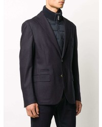 Eleventy Layered Single Breasted Blazer