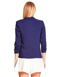 Vero Moda Linen Blazer Navy One Fashion By