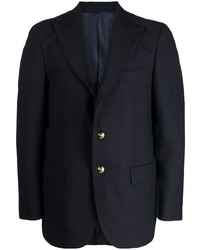 Man On The Boon. Logo Patch Single Breasted Blazer