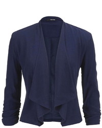 Maurices Drape Front Blazer In Navy