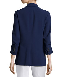 Michael Kors Michl Kors Collection Pushed Sleeve Two Button Blazer