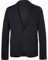 Wooyoungmi Midnight Blue Unstructured Stretch Jersey Suit Jacket