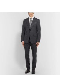 Tom Ford Navy Shelton Slim Fit Puppytooth Wool Suit Jacket
