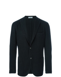 Boglioli Notched Lapel Blazer Blue