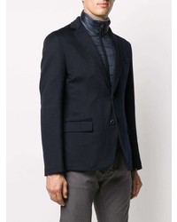 Herno Padded Detail Single Breasted Blazer