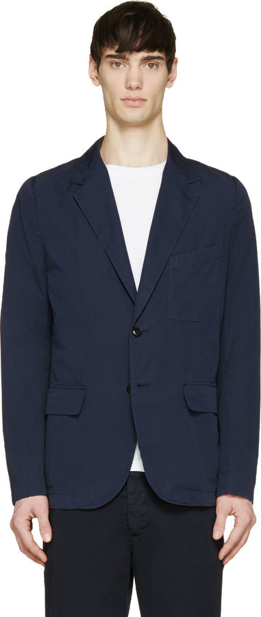 Paul Smith Jeans Navy Solid Rever Blazer | Where to buy & how to wear