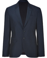 Paul Smith Ps By Dark Navy Cotton Silk Peak Blazer | Where to buy & how ...