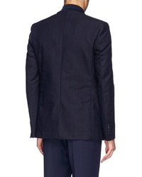 Givenchy Rib Collar Cotton Twill Blazer