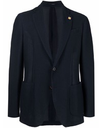 Lardini Ribbed Single Breasted Blazer