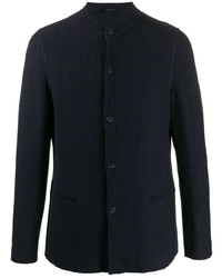 Giorgio Armani Round Neck Textured Jacket
