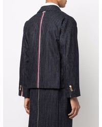 Thom Browne Rwb Stripe Cropped Jacket