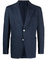 Barba Single Breasted Fitted Blazer