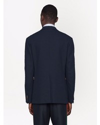 Gucci Single Breasted Web Trim Jacket