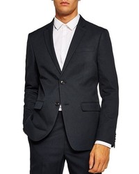 Topman Skinny Fit Textured Suit Jacket