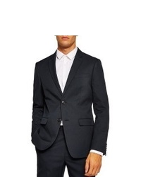 Topman Skinny Fit Textured Suit Jacket
