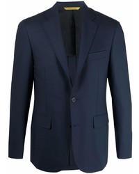 Canali Sleeve Patch Single Breasted Blazer