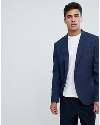 Selected Homme Slim Navy Blazer With Peaked Roll Lapel