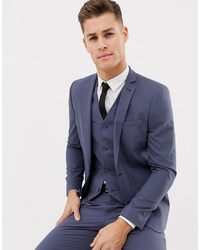 ASOS DESIGN Slim Suit Jacket In Slate Blue