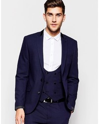 Asos Slim Suit Jacket With Shawl Collar