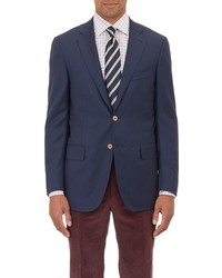 Isaia Stewart Hopsack Two Button Sportcoat