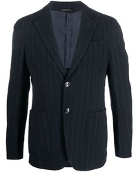 Giorgio Armani Stripe Pattern Single Breasted Blazer