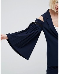 Asos Tailored Cold Shoulder Blazer With Sleeve Drama
