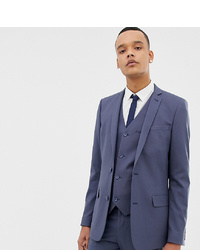 ASOS DESIGN Tall Slim Suit Jacket In Slate Blue