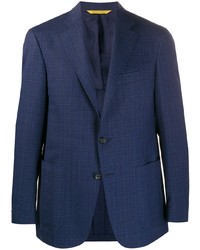 Canali Textured Single Breasted Blazer