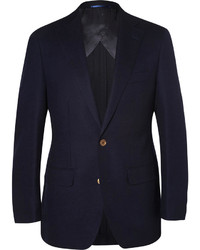 Thom Sweeney Navy Curzon Slim Fit Wool Blazer