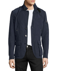 Ralph Lauren Twill Button Front Sport Coat Jacket Navy